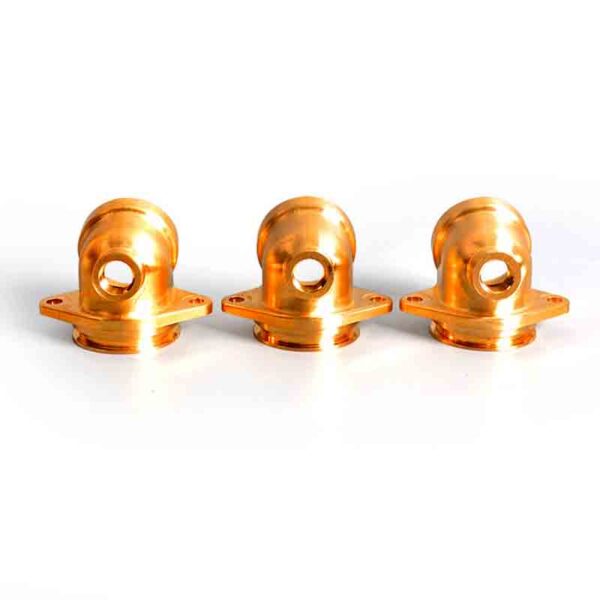 CNC lathe workpiece red brass parts product handplate model copper parts processing mass production factory1