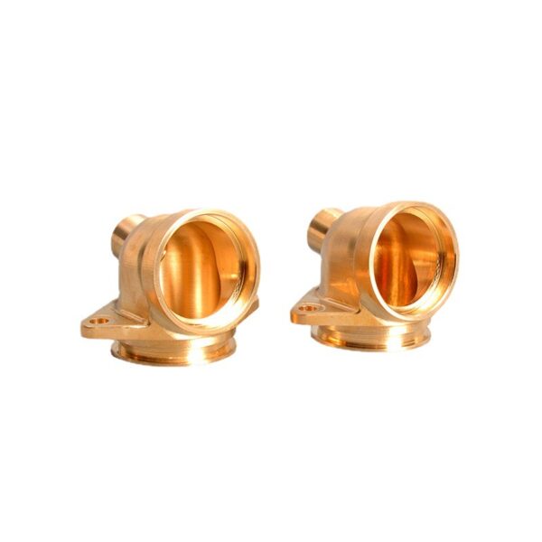 CNC lathe workpiece red brass parts product handplate model copper parts processing mass production factory4